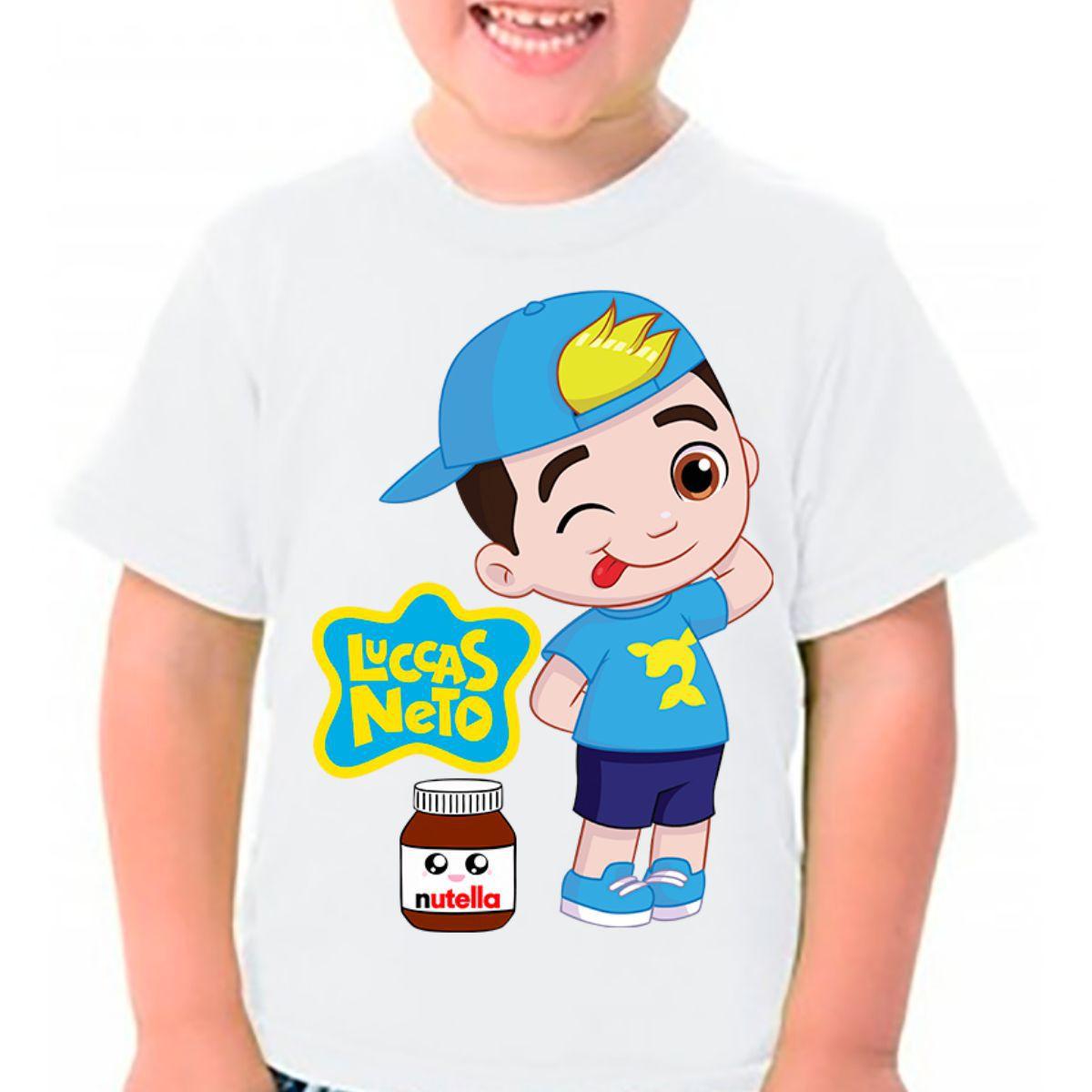 camiseta lucas neto e gi