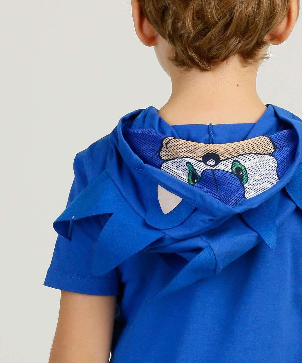 camisa do sonic com capuz
