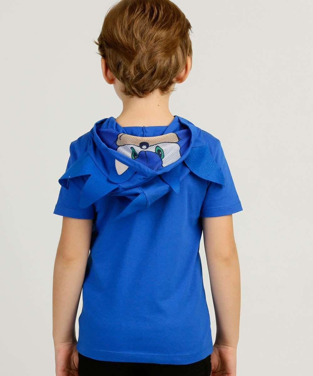 camisa do sonic com capuz