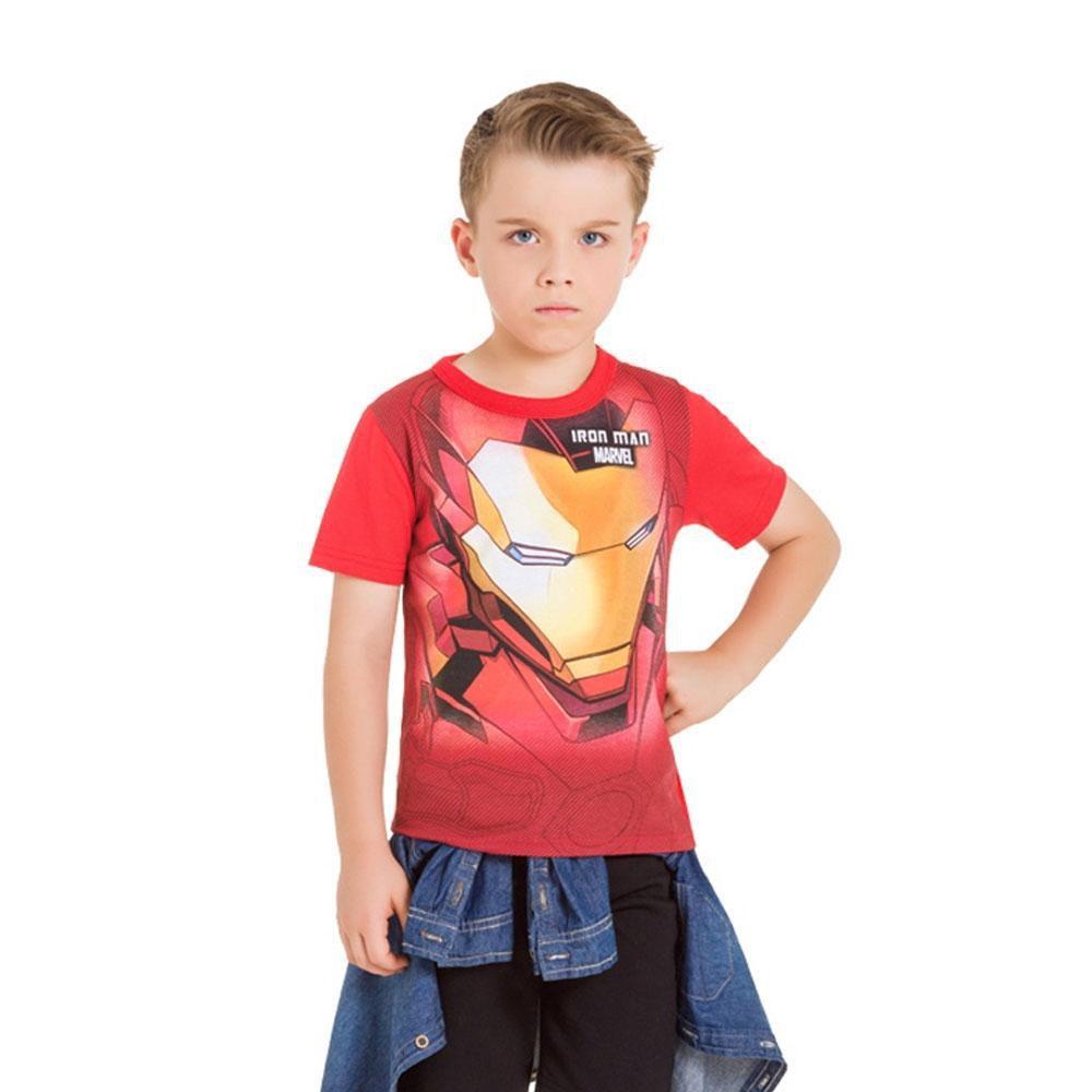 camiseta infantil do homem de ferro