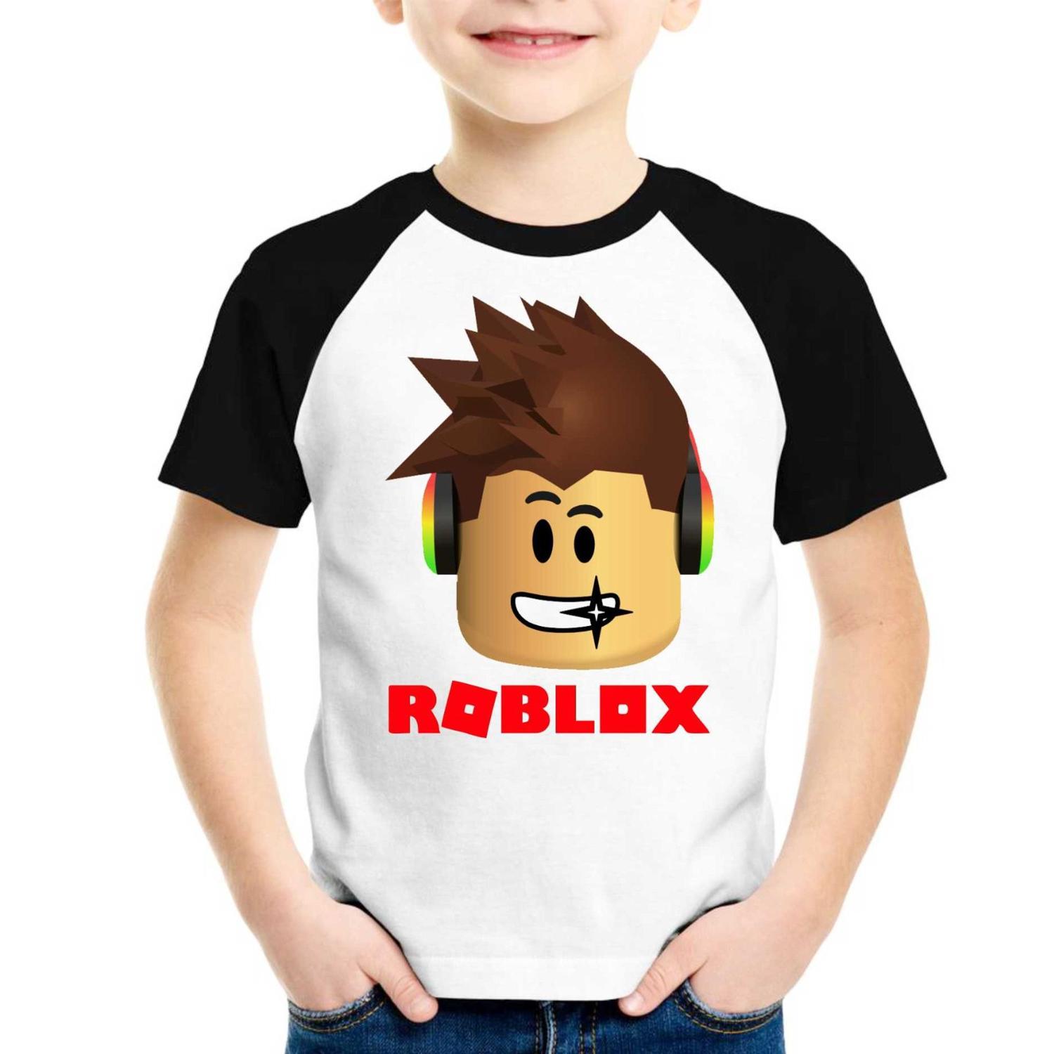 Camiseta Infantil Roblox Game Camiseta aniversário Roblox