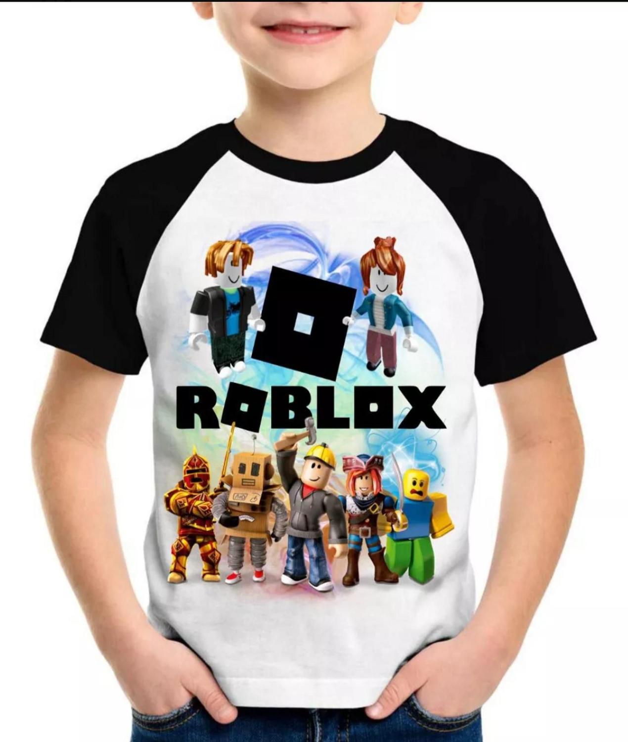 2 Camiseta Infantil Adulto Roblox Predios Game Jogo Pc Ski