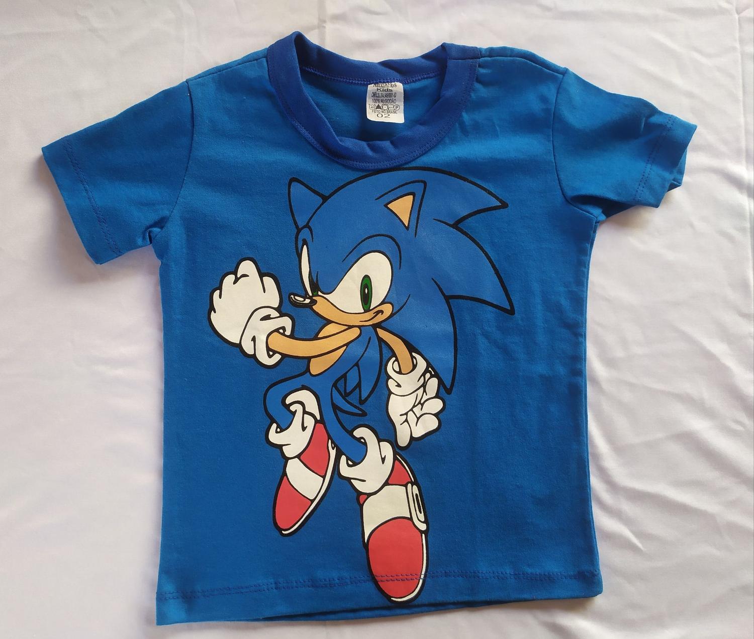 sonic camiseta infantil