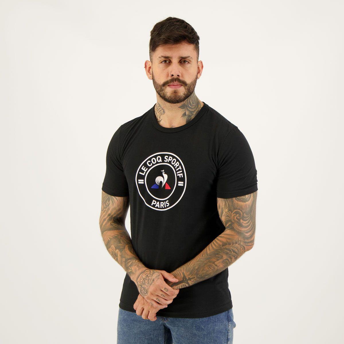 Camiseta Le Coq Sportif City N1 Preta Camisa e Camiseta Esportiva Magazine Luiza