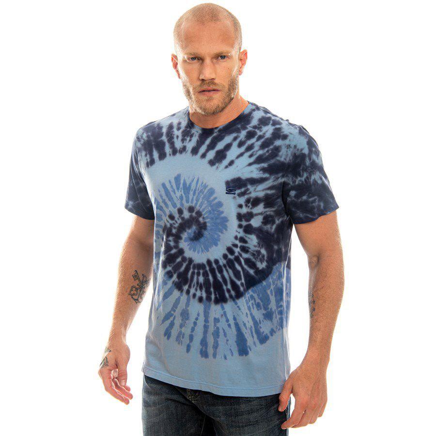 camiseta tie dye azul