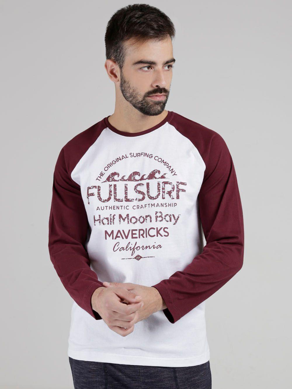 camiseta manga longa surf