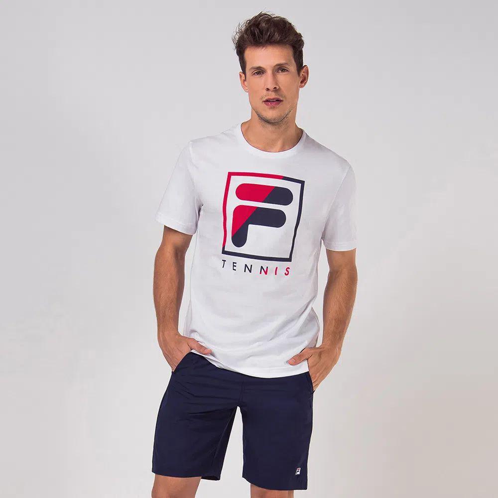 camiseta branca fila