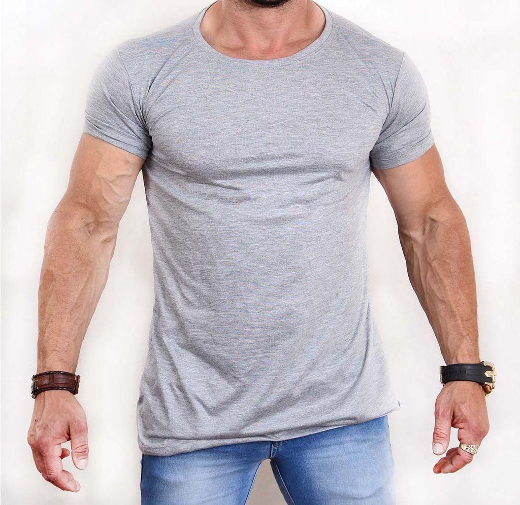 camisa masculina longline