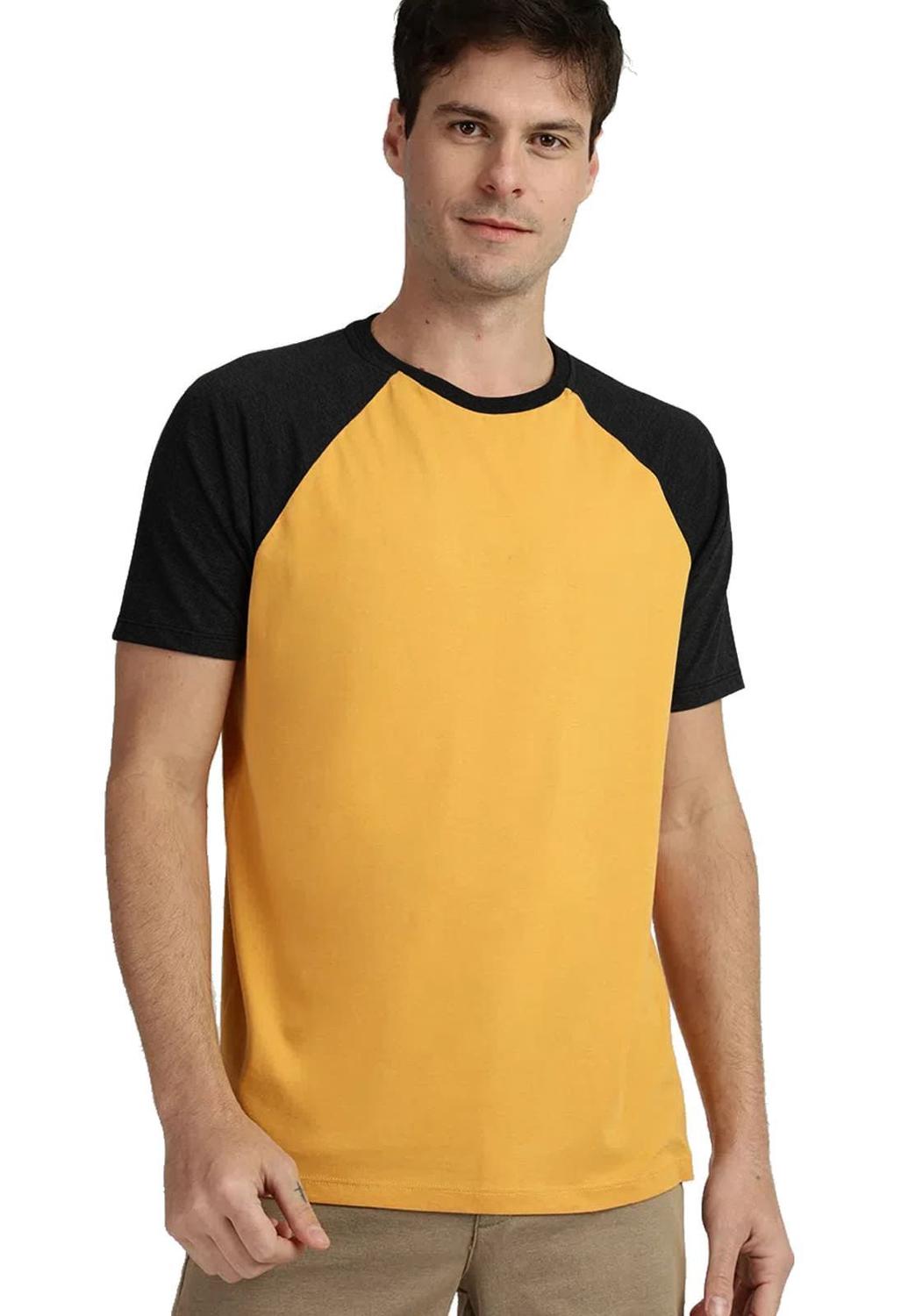 camiseta raglan laranja