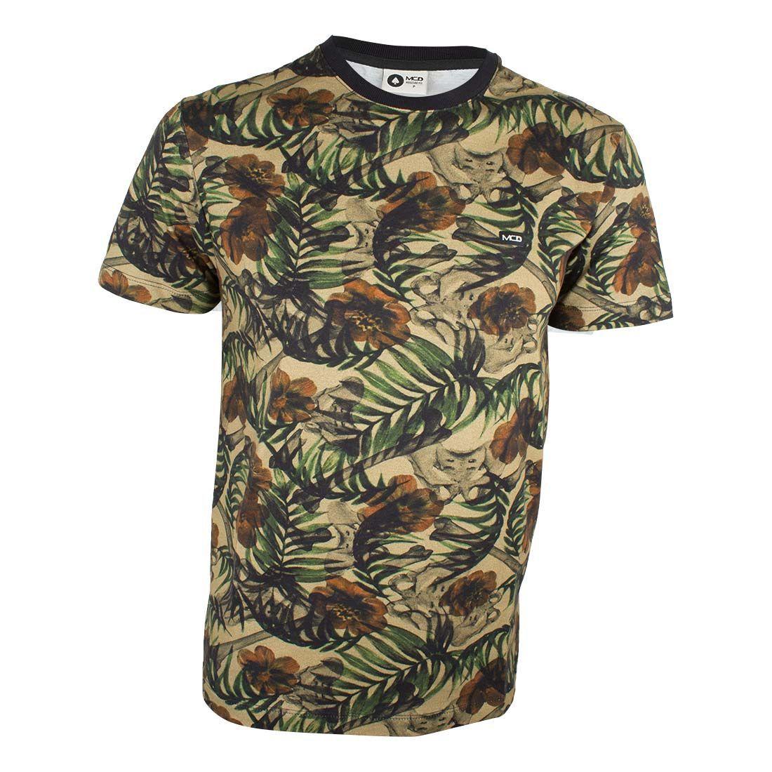 Camiseta MCD Full Tropical Bones - Marrom Floral - Camisa e Camiseta  Esportiva - Magazine Luiza