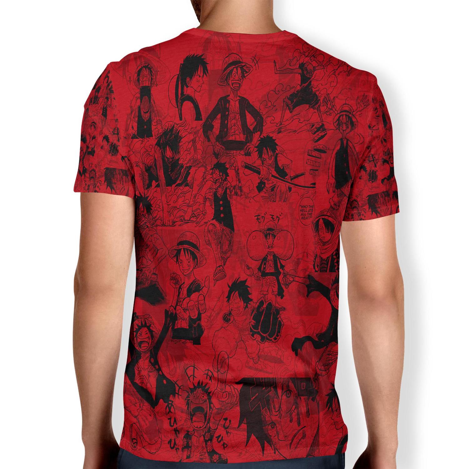 Camiseta Camisa Masculina One Piece Luffy Infantil Animes