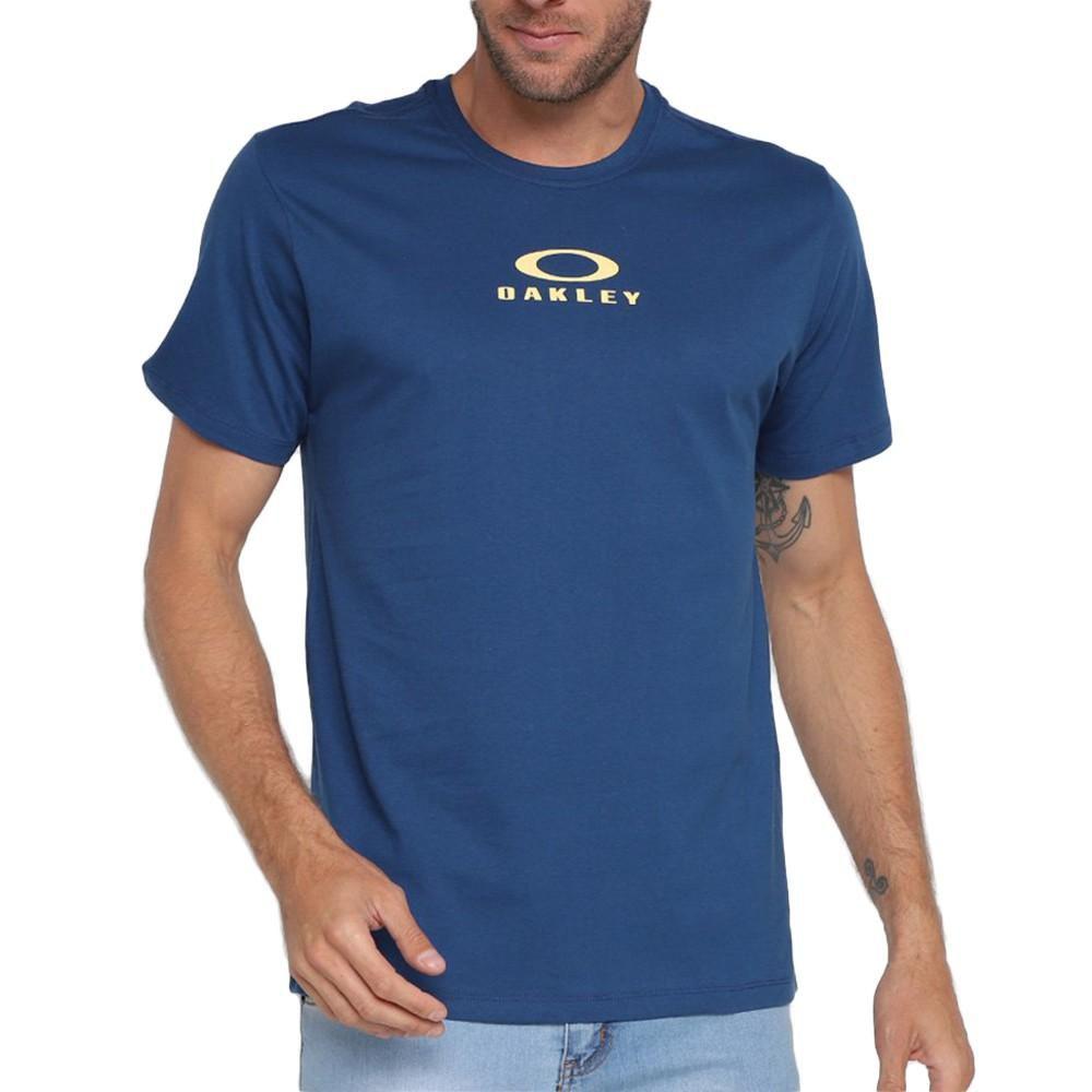 Camiseta Oakley Bark New SM23 Masculina Dark Blue Camisa e