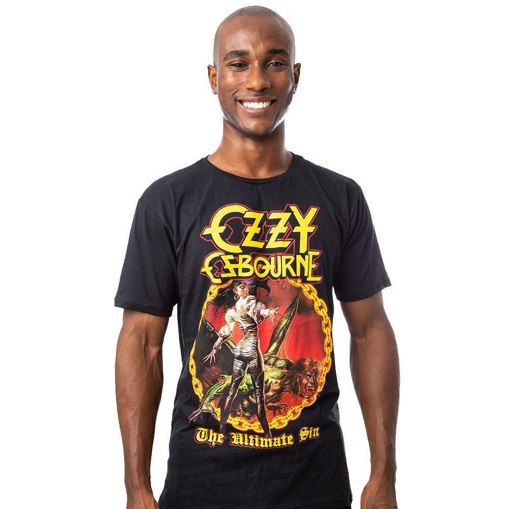 camiseta ozzy osbourne feminina