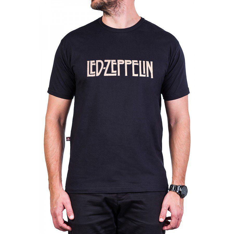 camiseta led zeppelin preta