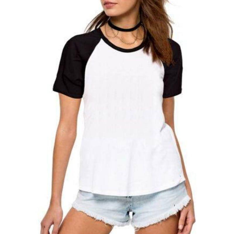 camisa raglan feminina
