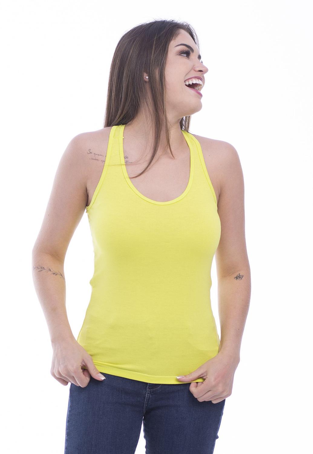 Camiseta Regata feminina em Viscolycra ideal para academia pratica