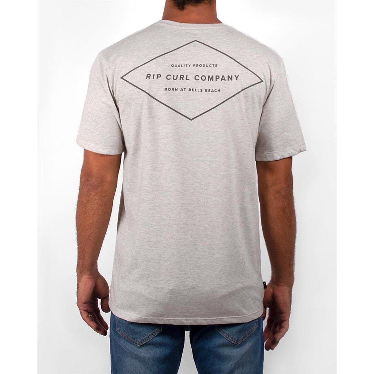 camiseta rip curl cinza