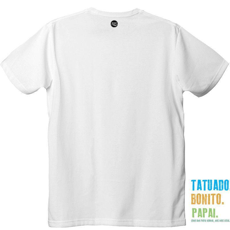 tatuado bonito papai camiseta