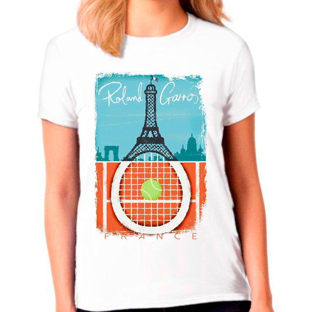 camiseta feminina tenis
