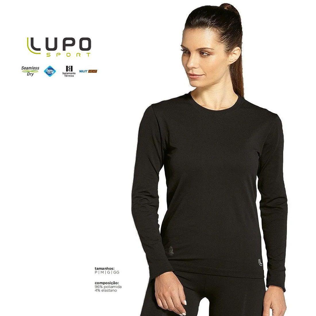 camiseta térmica lupo feminina