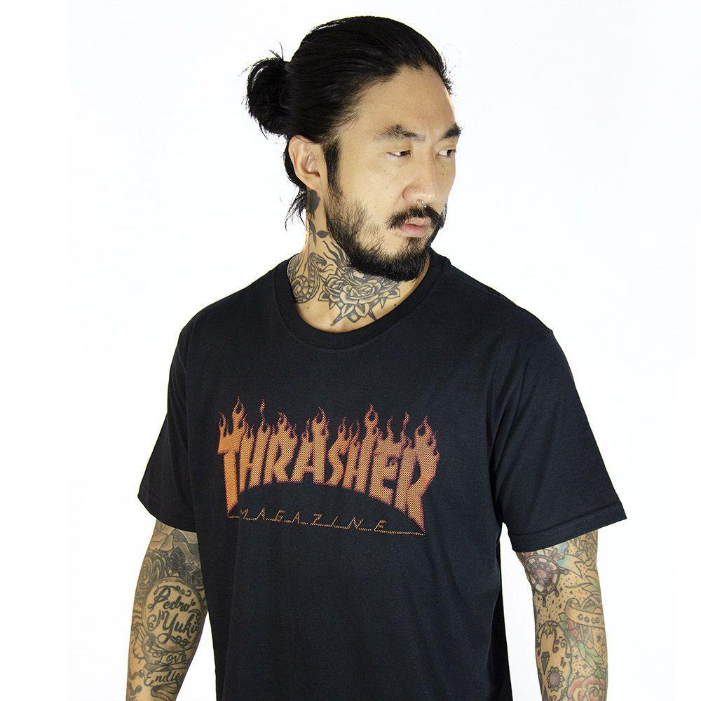 thrasher flame halftone