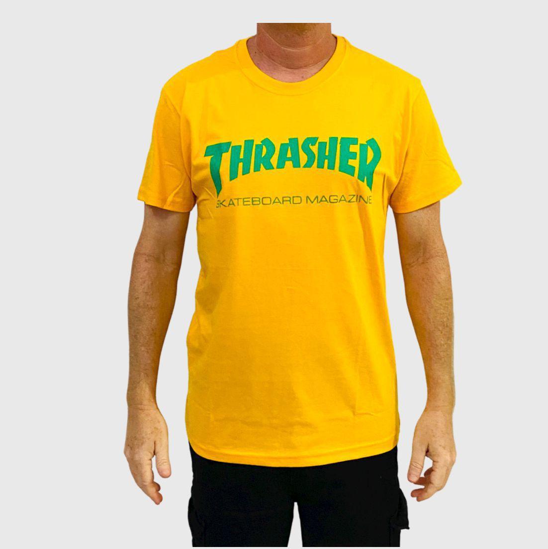 camisa thrasher amarela