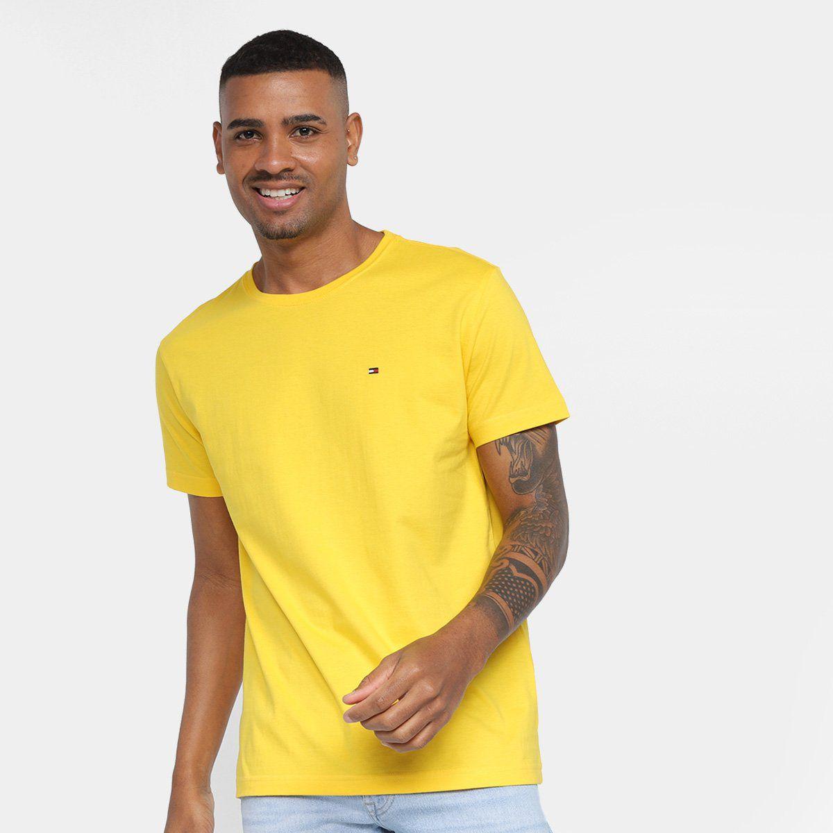 Essential Cotton Camiseta Basica Tommy Hilfiger Masculina