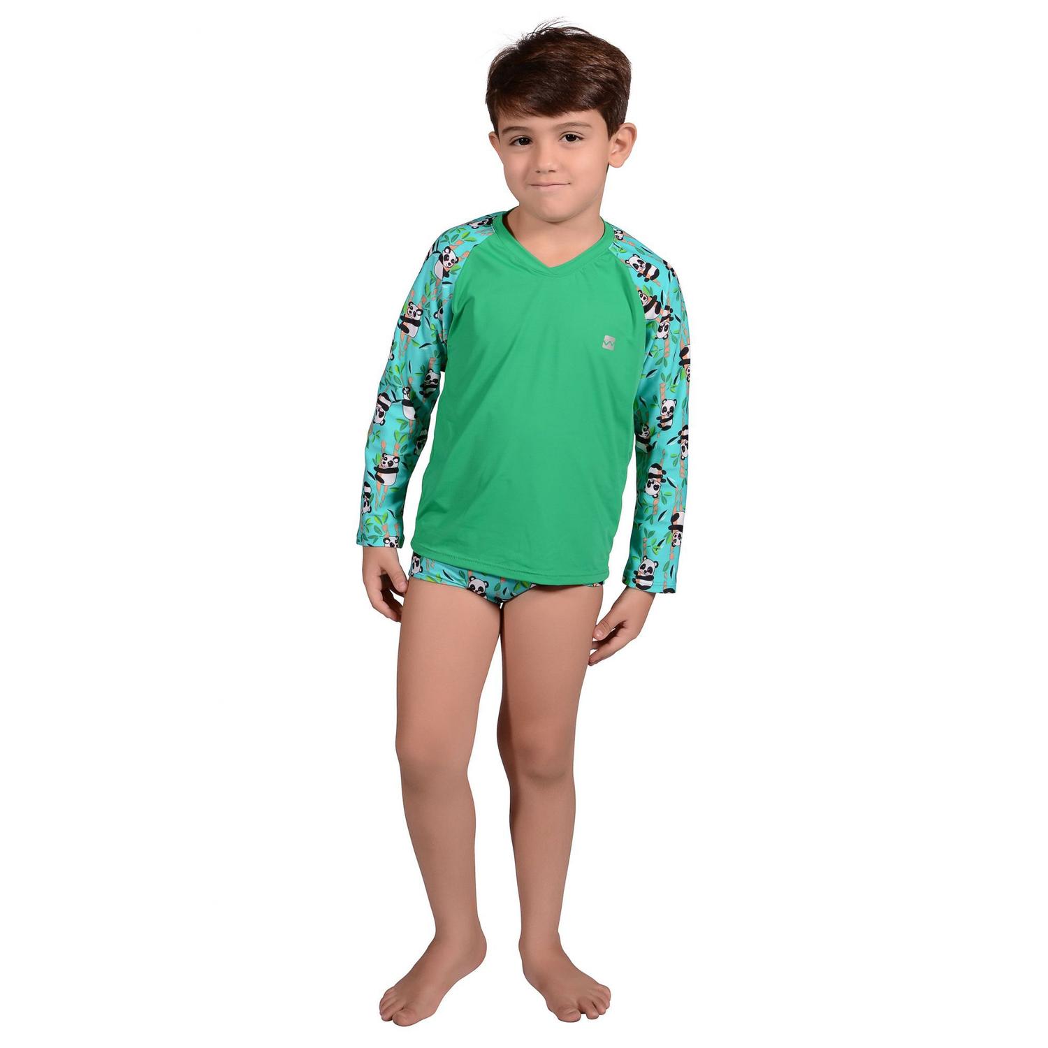 camisa uv praia infantil