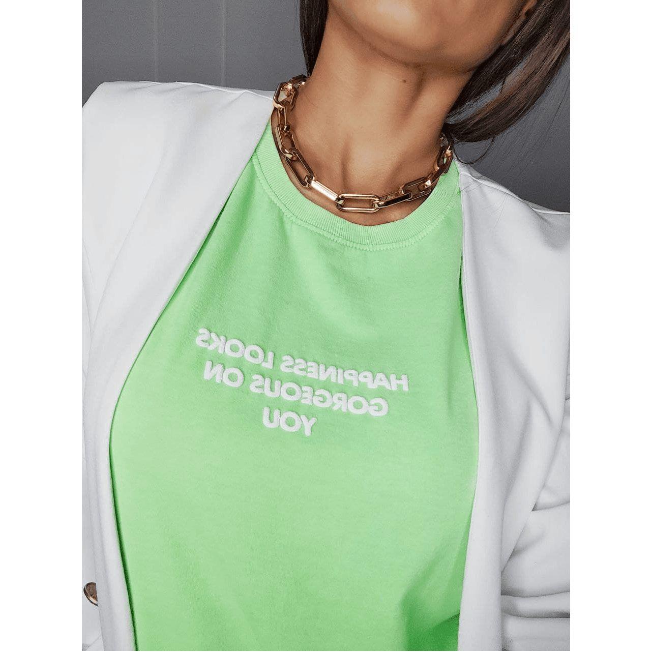 t shirt verde neon