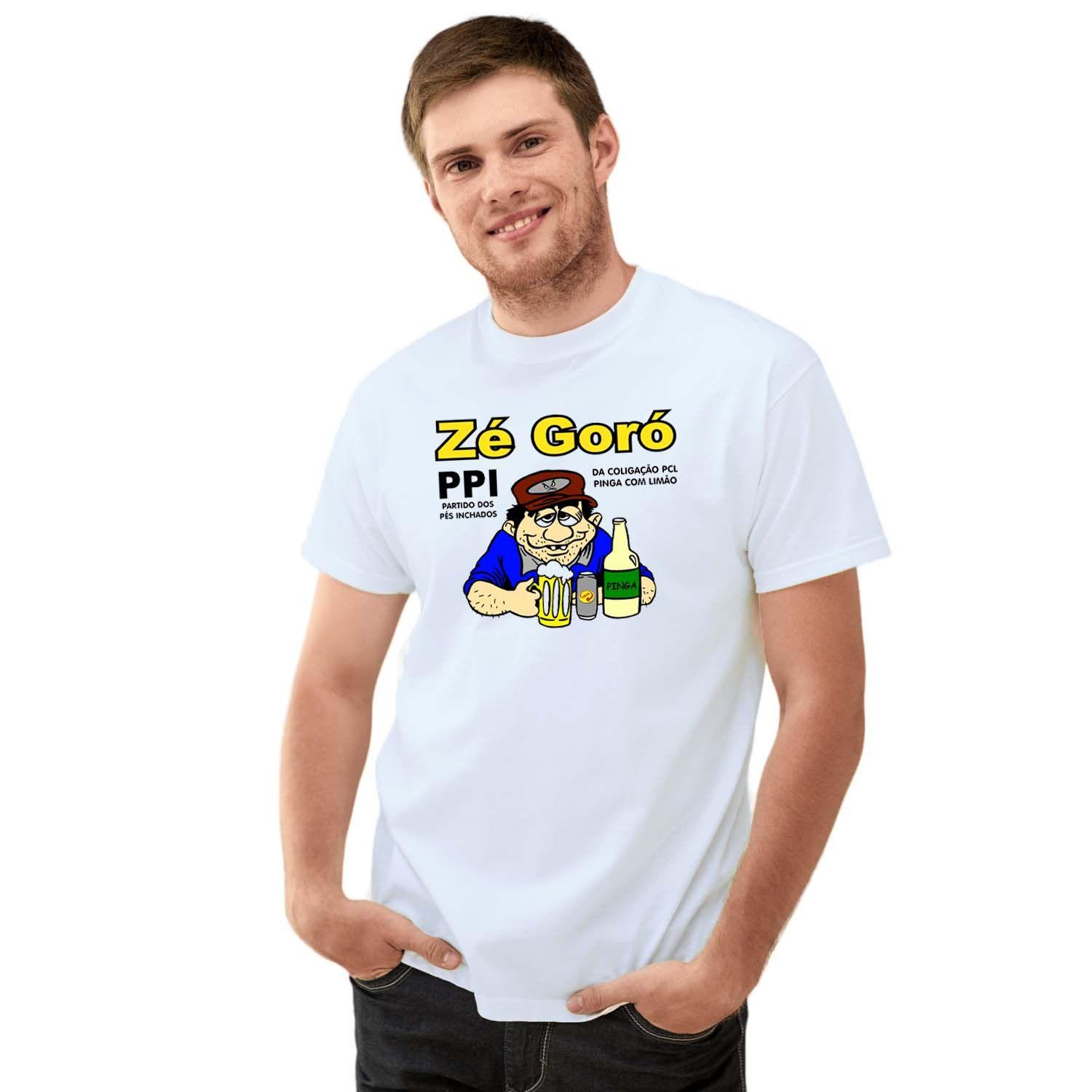 Camiseta Zé Goró Bebum Bêbado Camisa Personalizada Blusa Adulto