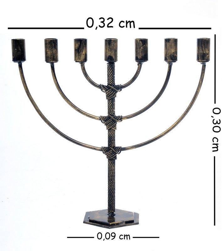 Numeric obvious Genuine Candelabro Castiçal Para 7 Velas Menorá Judaico Israel - CHEIKH ART -  Castiçal - Magazine Luiza