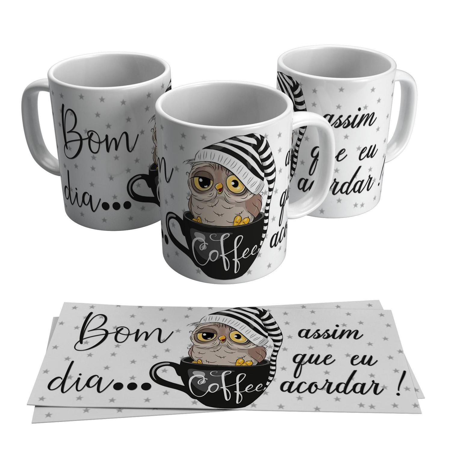 Caneca Café Corujinha Bom Dia Assim Que Eu Acordar 325ml - Live - Canecas - Magazine Luiza Caneca Café Corujinha Bom Dia Assim Que Eu Acordar 325ml - Live - Canecas - Magazine Luiza