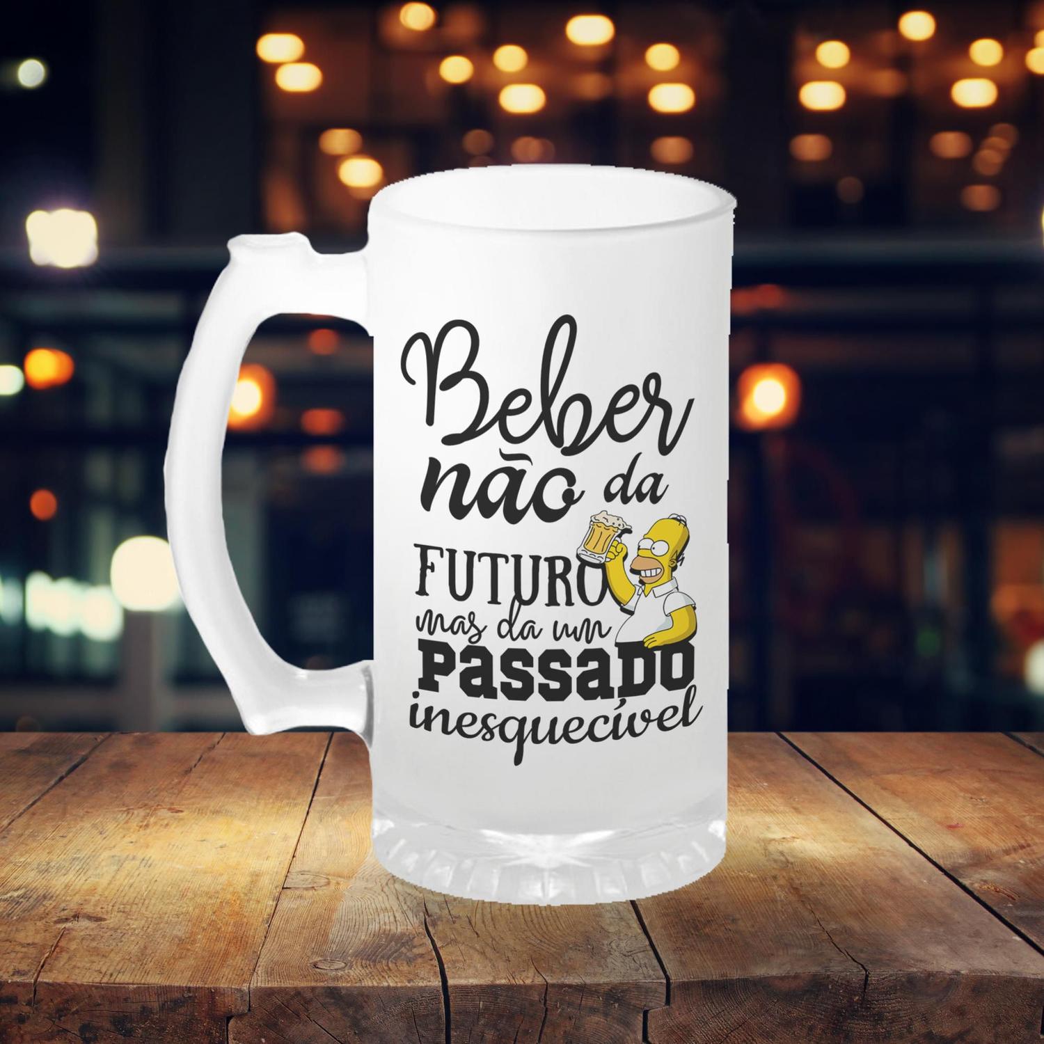 Taca Vidro Frase Engracada