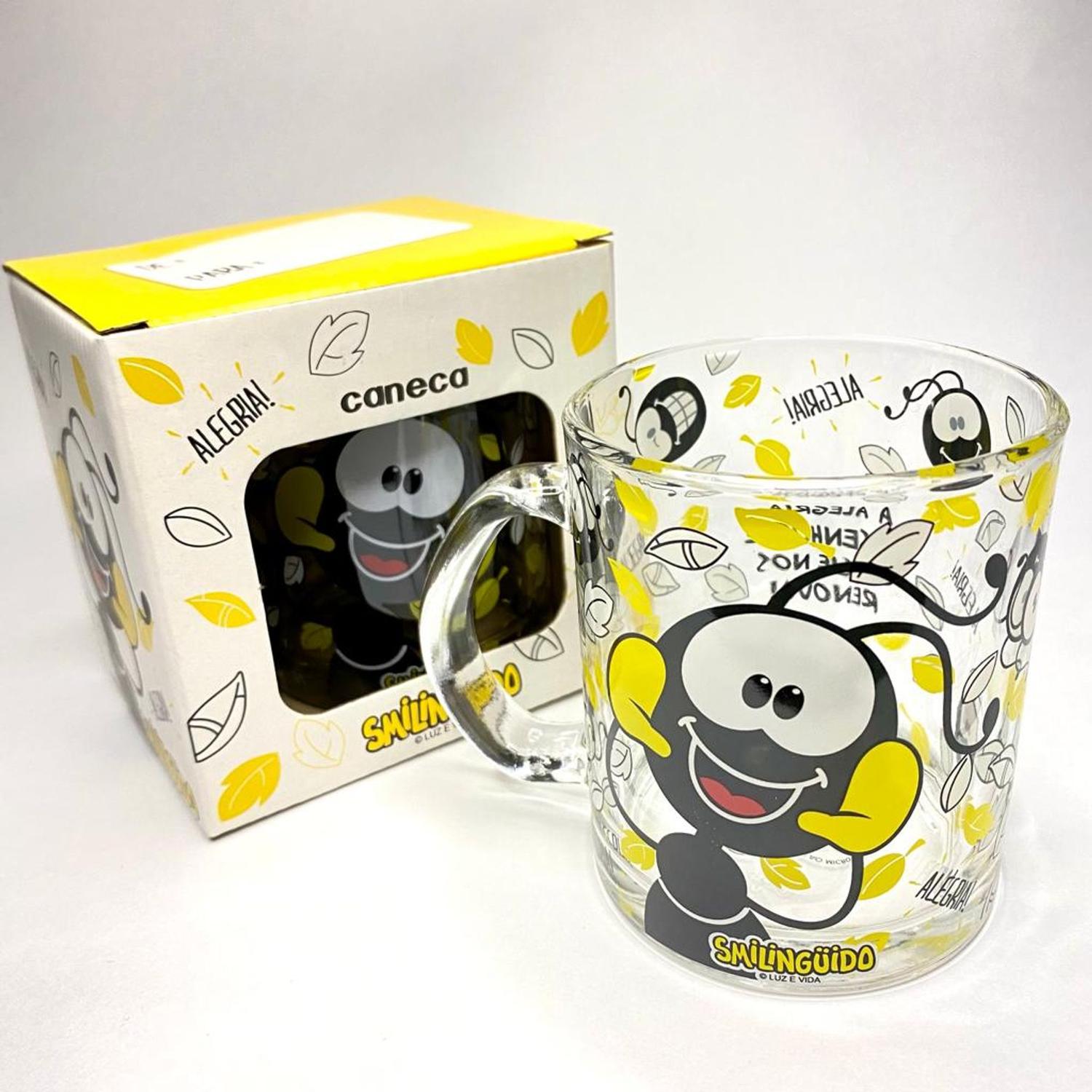 Caneca vidro Smilinguido - Coleção Smilinguido - Luz e vida - Canecas ...