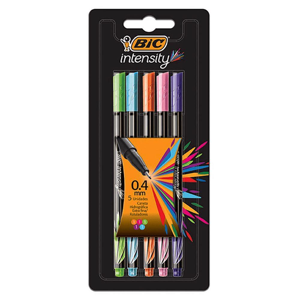 Caneta Hidrografica Intensity C 10 Cores Bic Caneta Hidrografica Bic Intensity Ponta Fina 0 4mm 5 Cores Caneta Hidrografica Canetinha Magazine Luiza
