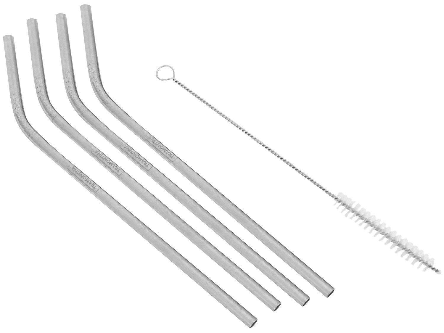 Canudo de Inox Tramontina Brava 64600130 com Escova 5 Peças