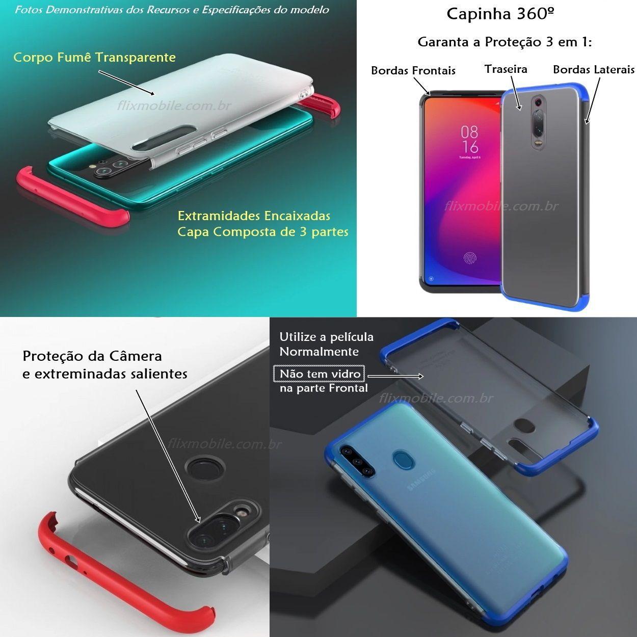 Capa 360 Ultra fina GKK para Galaxy A20 e A30 Samsung Vermelha - Capinha de  Celular - Magazine Luiza