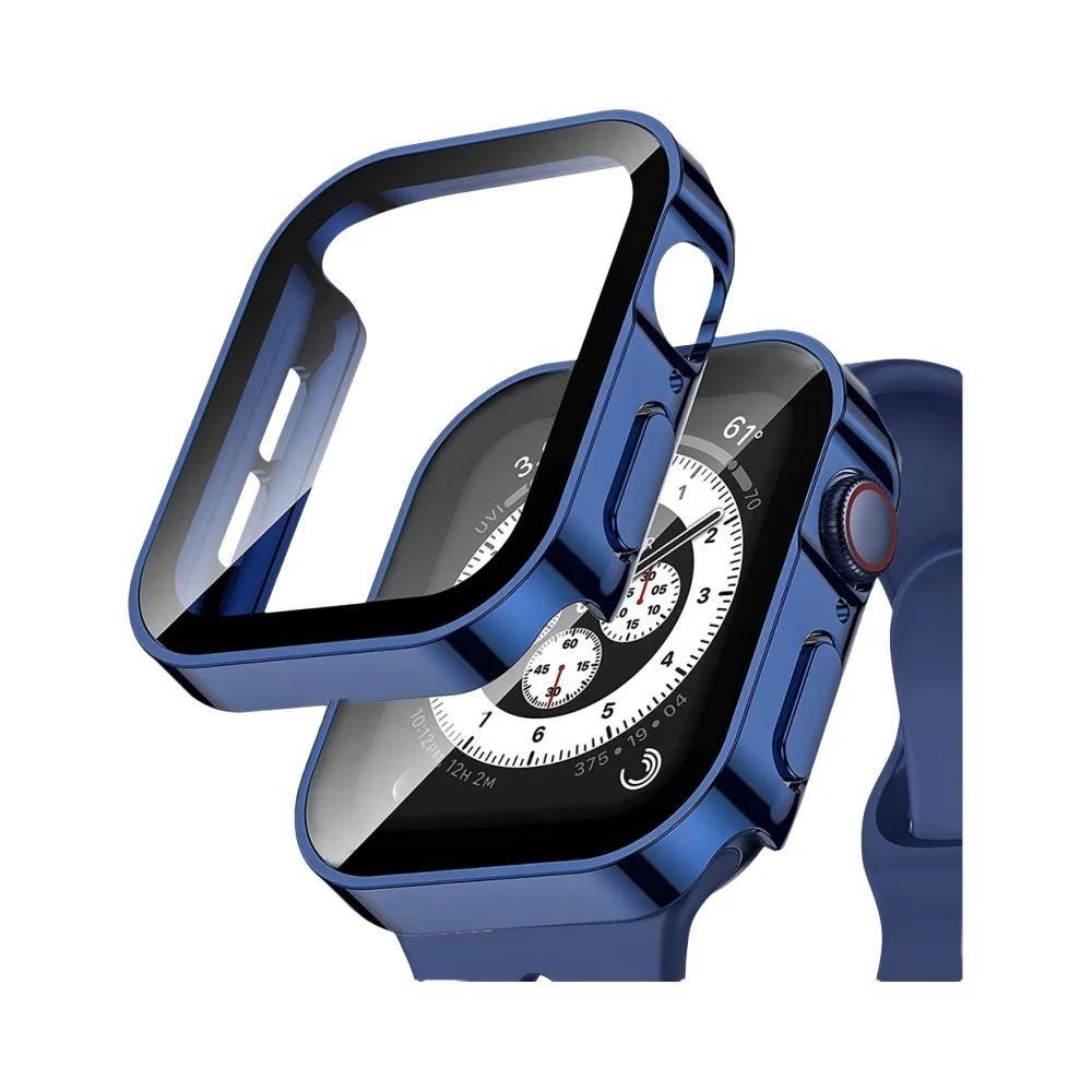 Capa à Prova d'Água e Vidro Temperado para Apple Watch 7/8/9/SE/6