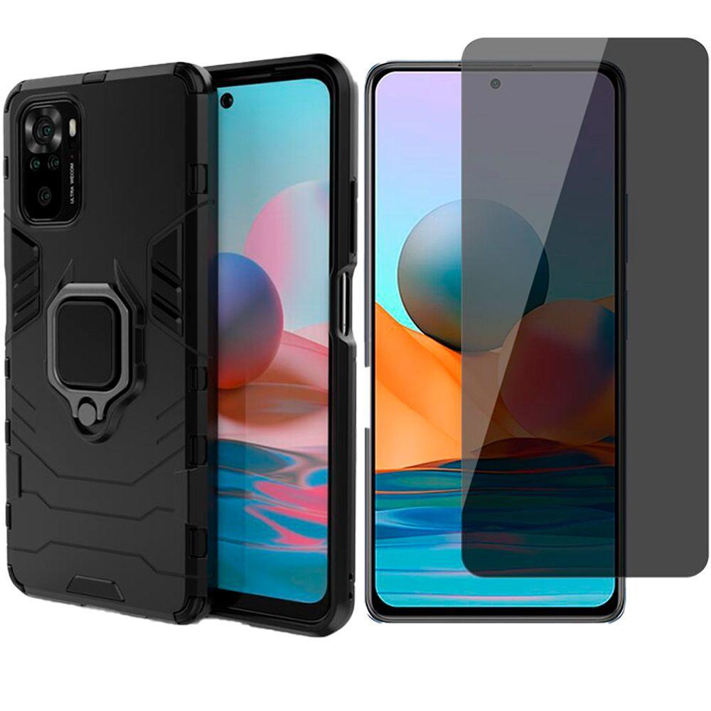 Capa Anel Xiaomi Redmi Note 10 / 10s + Pelicula Privacidade - M7 - Kit  Capinha e Película para Celular - Magazine Luiza