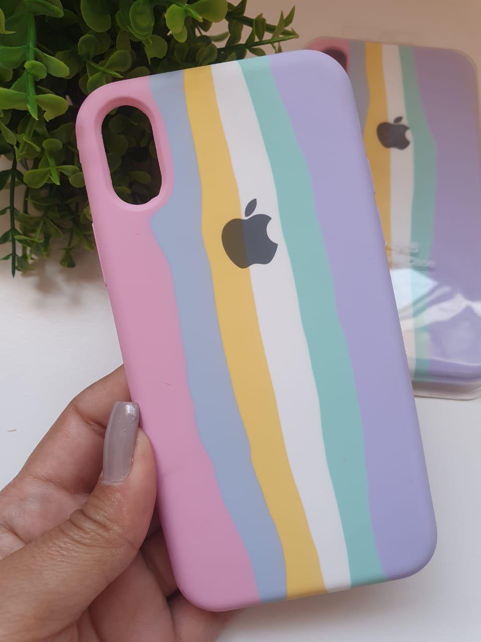 Capa Arco-íris Rosa Capinha em Silicone para iPhone XR - PIXCASES - Capinha  de Celular - Magazine Luiza