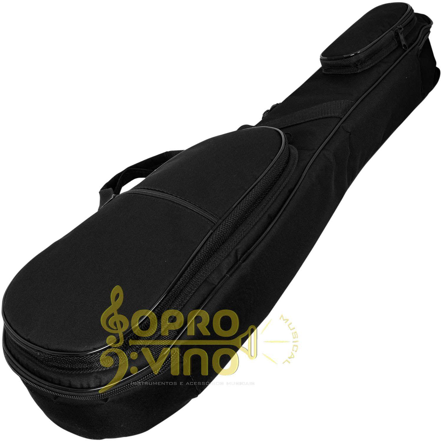 Capa Bag Violino Extra Luxo com Bolsos Cor Preto LP Bags + Flanela