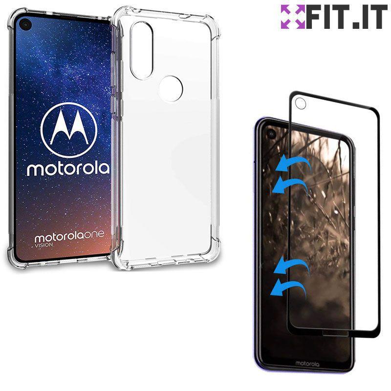 Capa Capinha Anti Impacto Shock Motorola One Vision + Película 3D Cobertura  100% - FIT IT - Capinha de Celular - Magazine Luiza