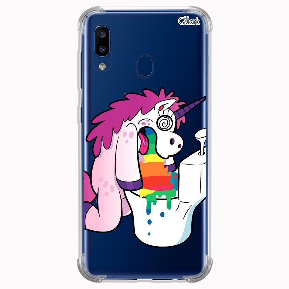 Capa Case Capinha Samsung Galaxy A20 Arco Iris Corações Brancos em Promoção  | Ofertas na Americanas