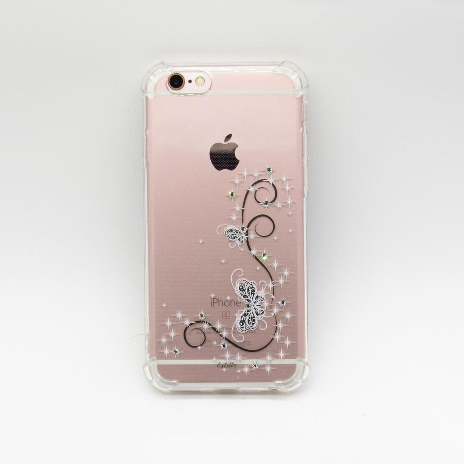 Capa Capinha Case iPhone 6/6S Cristal Estillo Anti Shock Feminina Estampada  borboleta canto - Capinha de Celular - Magazine Luiza