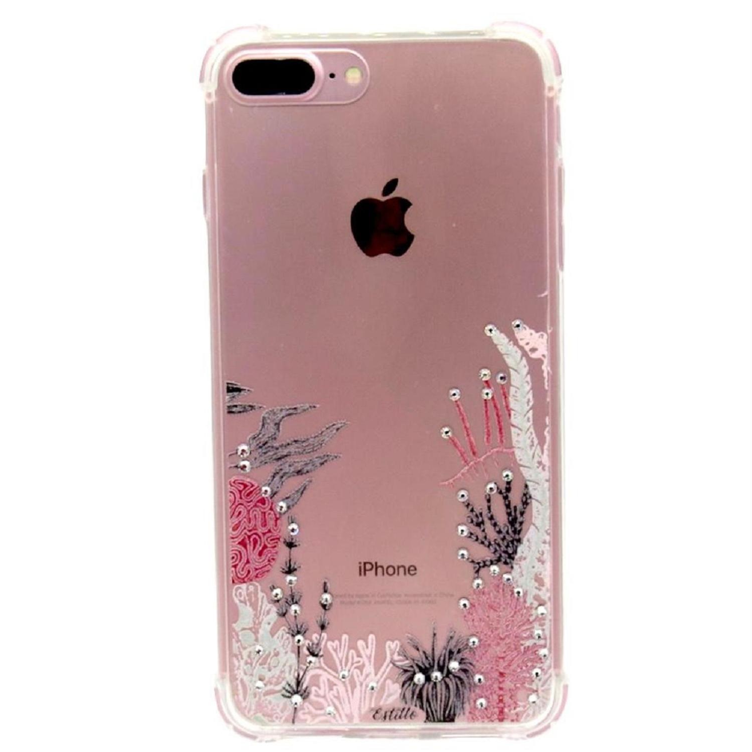 Capa Capinha Case iPhone7/ iPhone8/ iPhone SE Cristal Estillo Anti Shock  Feminina corais - Capinha de Celular - Magazine Luiza