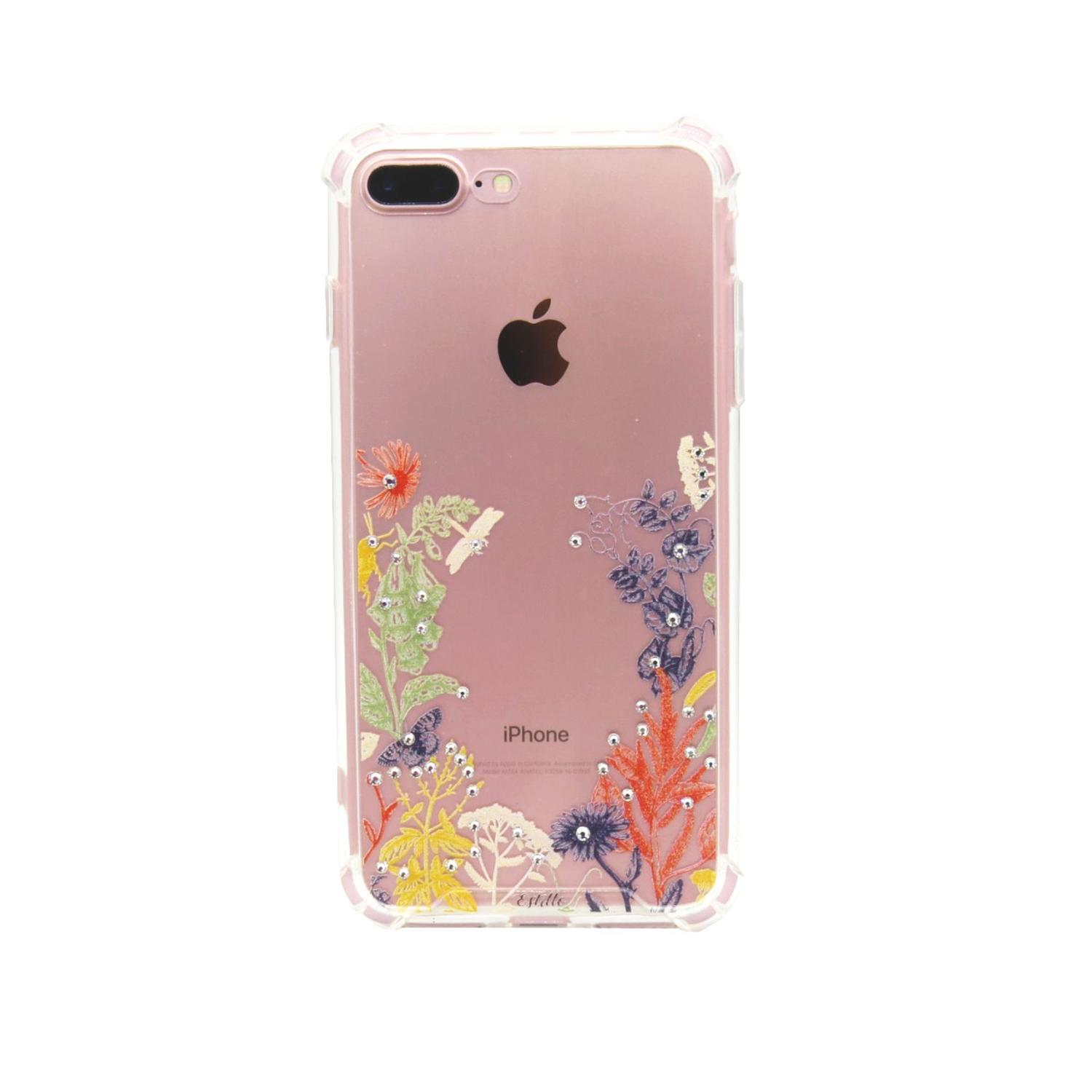 Capa Capinha Case iPhone7/ iPhone8/ iPhone SE Cristal Estillo Anti Shock  Feminina moldura flores - Capinha de Celular - Magazine Luiza