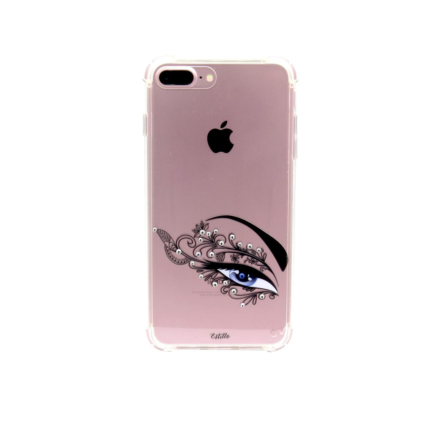 Capa Capinha Case iPhone7Plus/8Plus Cristal Estillo Anti Shock Feminina  Estampada olho - Capinha de Celular - Magazine Luiza