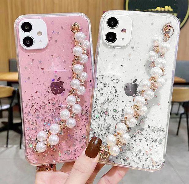Capa Capinha Case Silicone Glitter Brilho Com Corrente De Perolas Premium  Luxo - iPhone XR - Malis Case - Capinha de Celular - Magazine Luiza