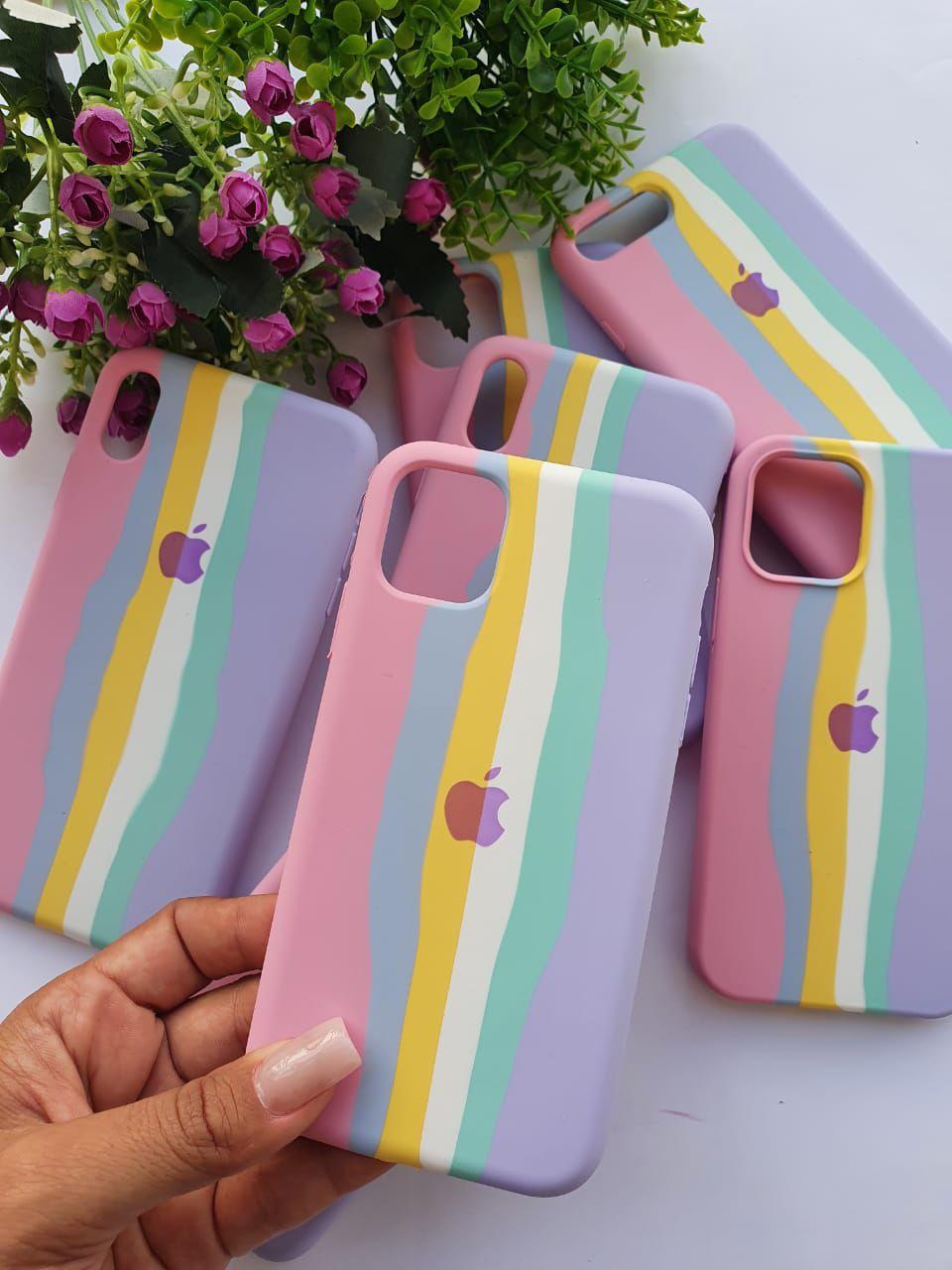 Capa Capinha de Silicone iPhone 8 Plus Arco Iris Algodão Doce - POP SHOP -  Capinha de Celular - Magazine Luiza