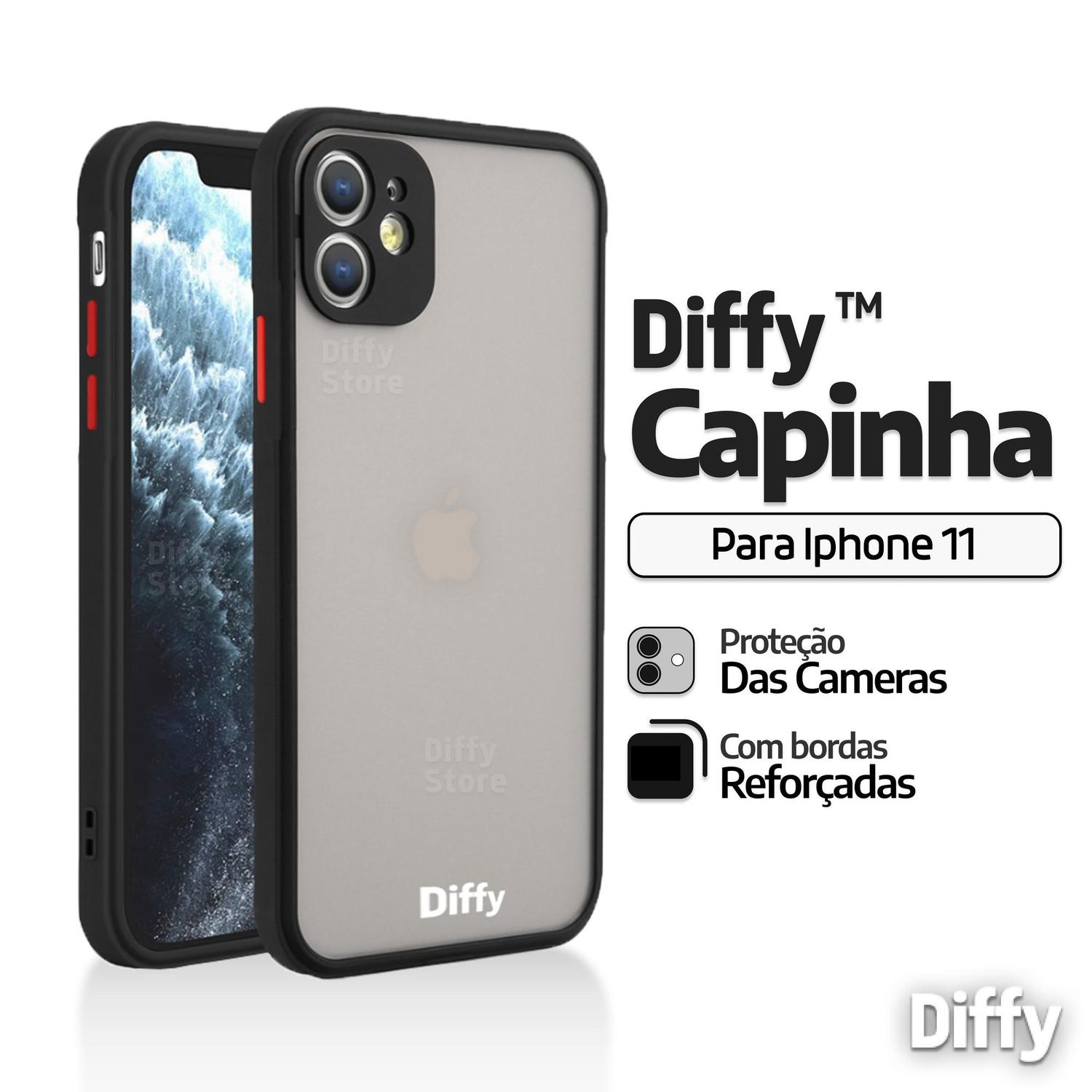 Capa Capinha Translúcida Fosca para iPhone 11 com Protetor de Camera -  DiffyStore - Capinha de Celular - Magazine Luiza